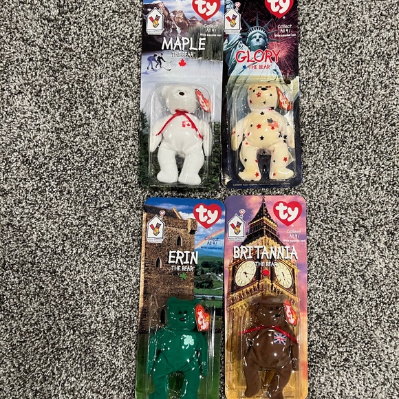 McDonalds beanie babies set of 4 bears - Picture 1 of 4